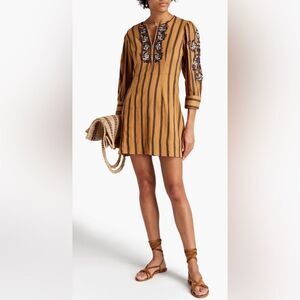 Rosita embroidered striped mini dress by ANTIK BATIK M